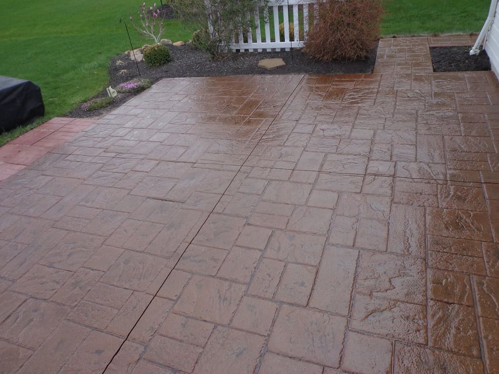 stamped concrete patio