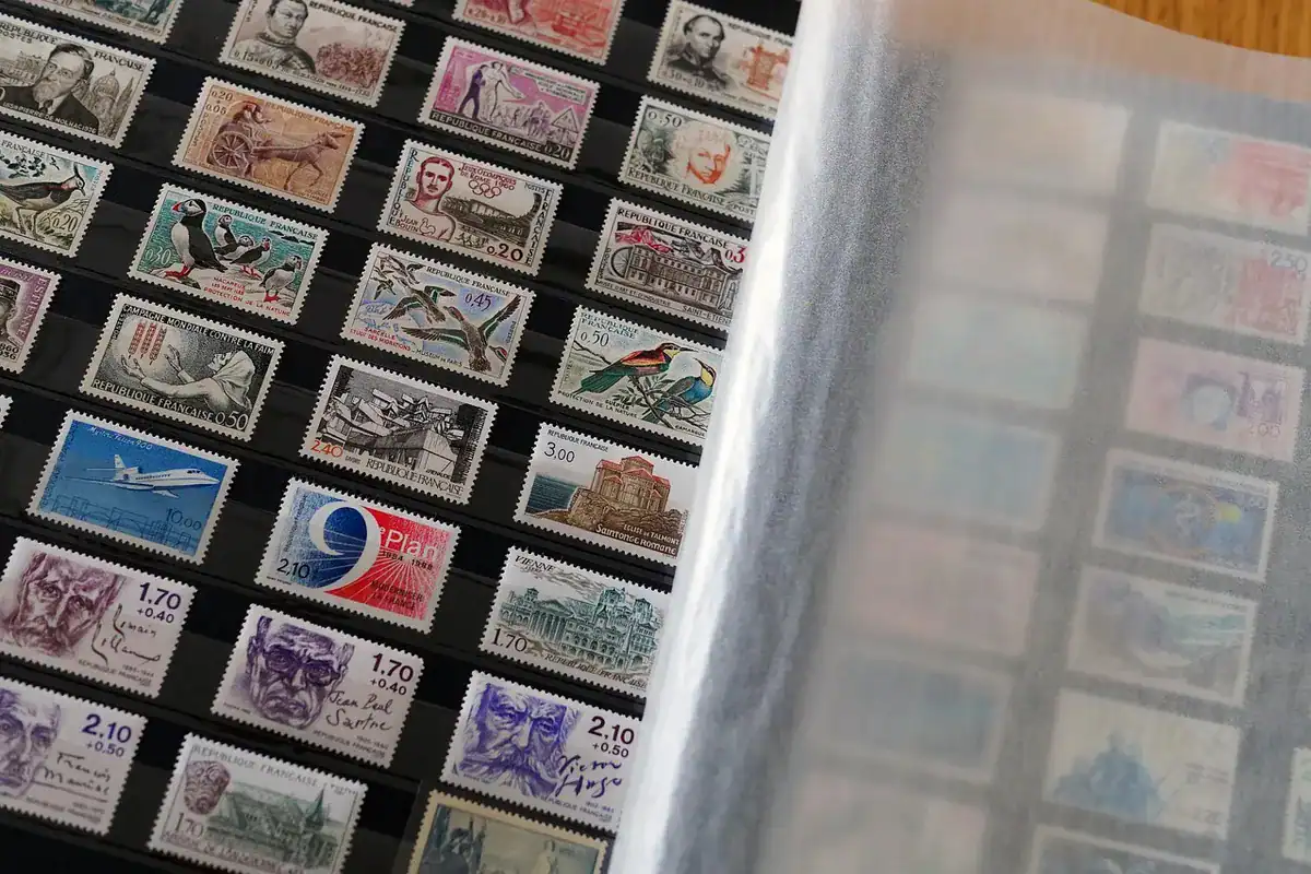A variety of decorative concrete stamps used for creating textured surfaces in concrete projects.